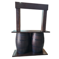 BarraBarra de barril con altillo y copero BarraBarra de barril con altillo y copero